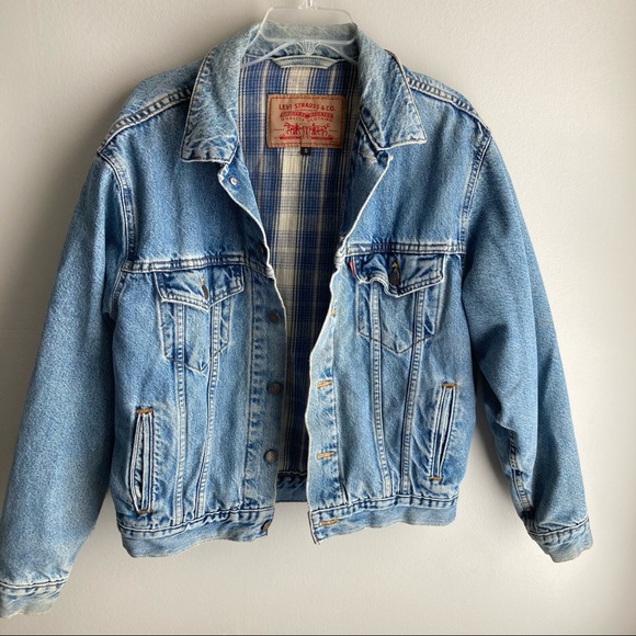 Levi's Jackets & Blazers - Vintage Levi’s Flannel Lined Trucker Jean Jacket